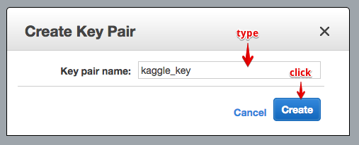 Create key pair