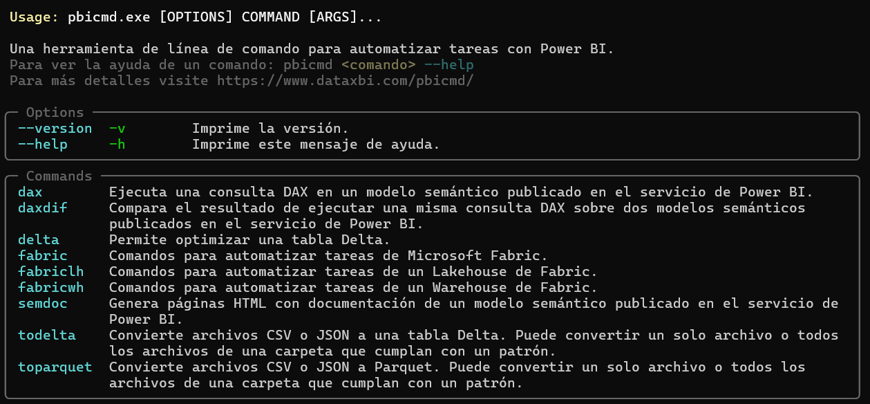 Mensaje de ayuda de pbicmd.exe