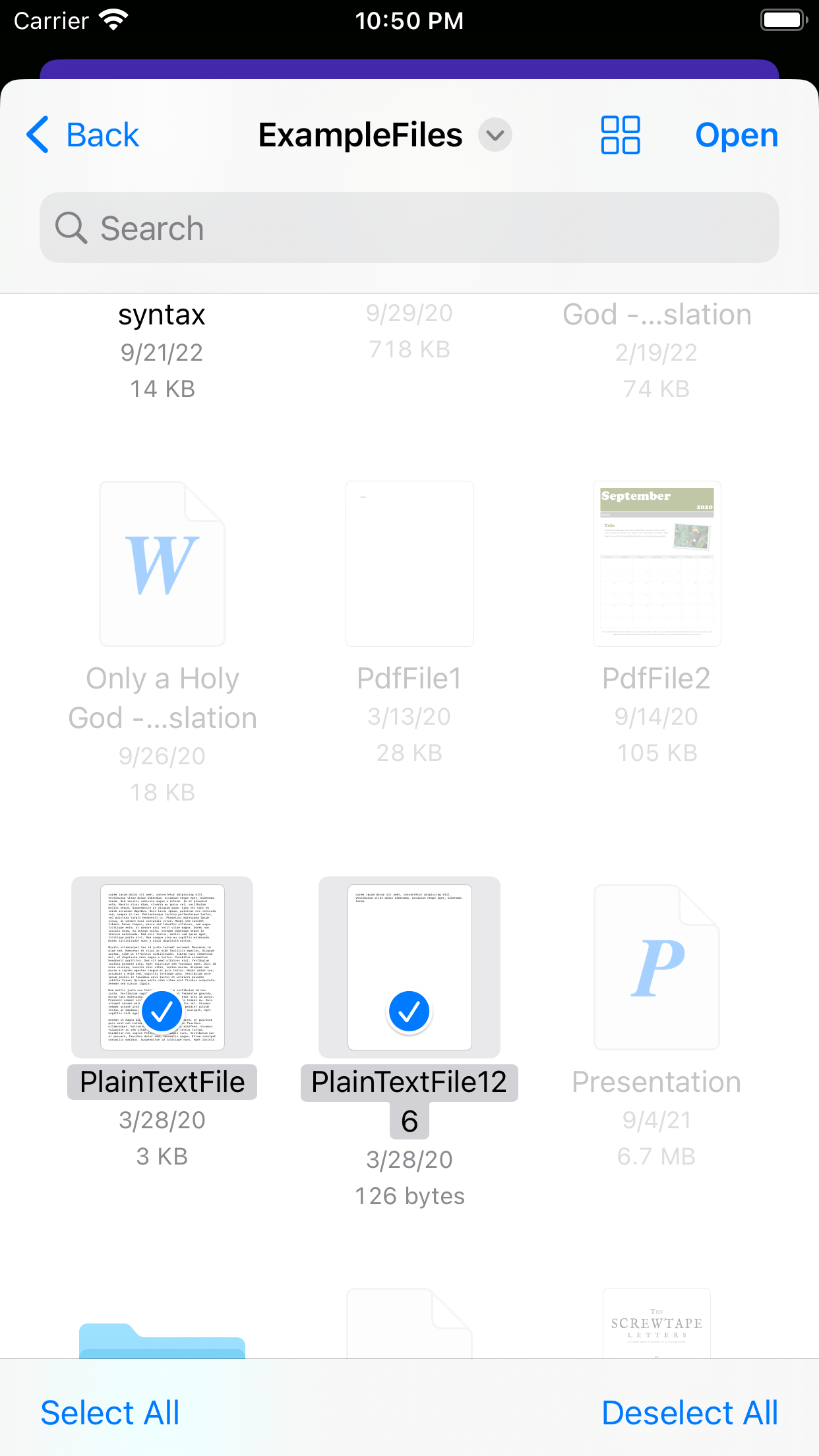 iOS Open File Picker