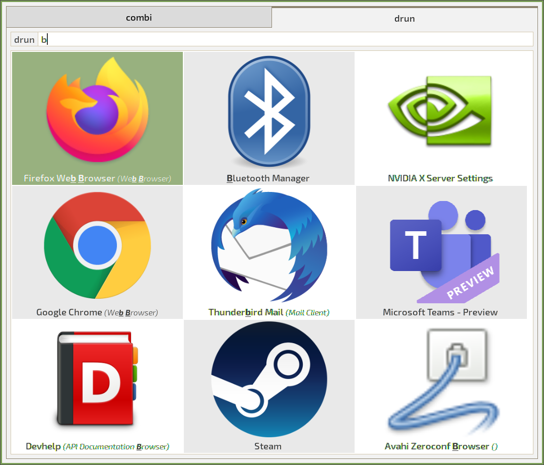 rofi screenshot 1