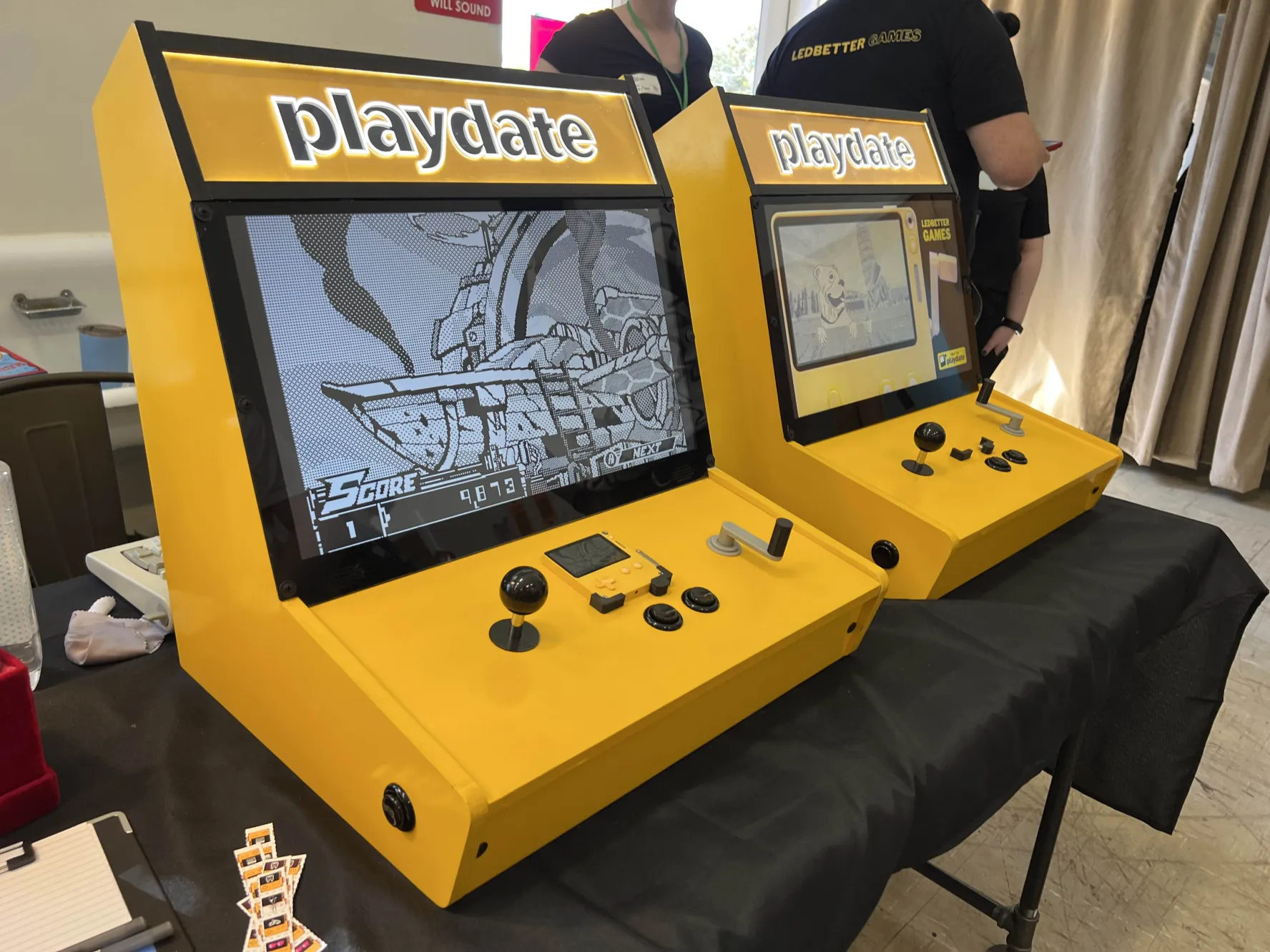Cabinets Playdate cabinets at Fantastic Arcade 2024