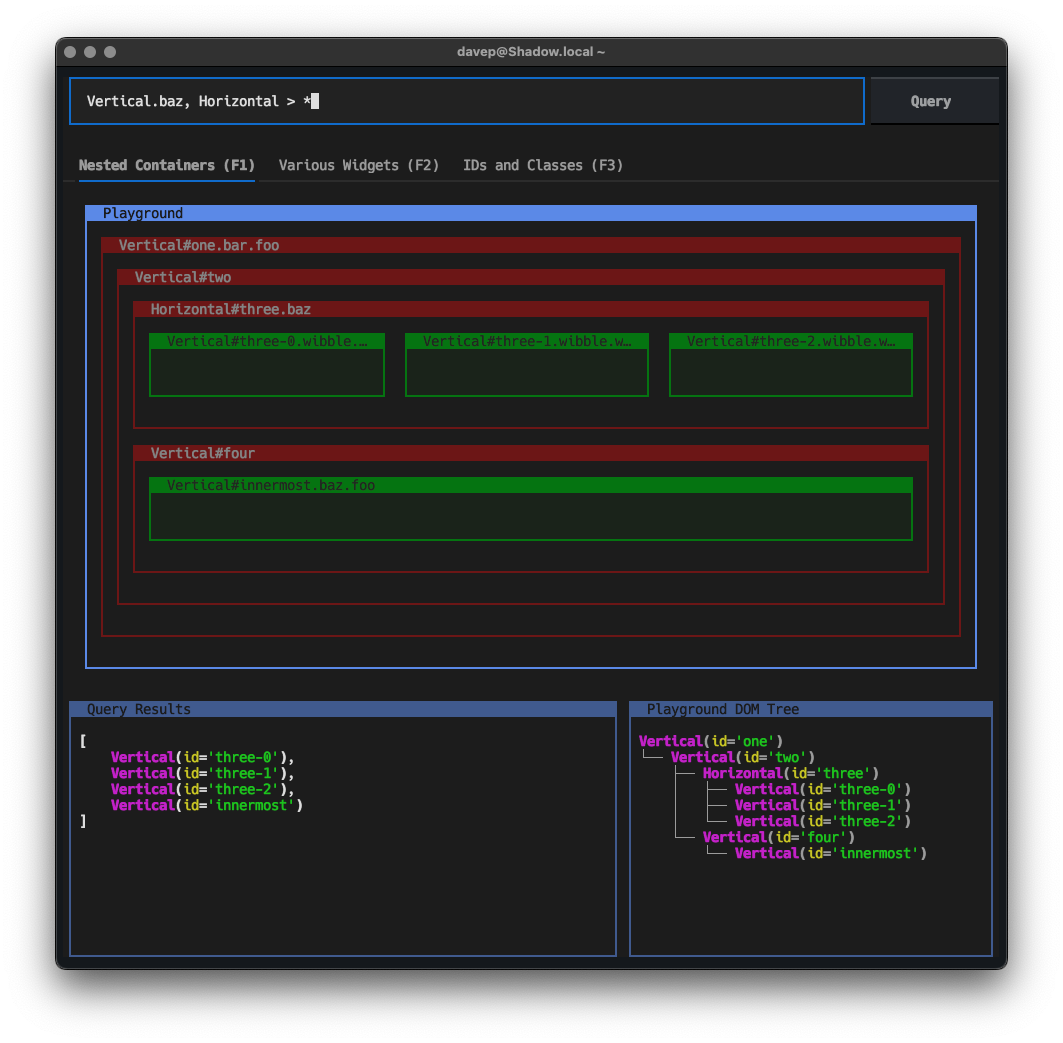 Textual Query Sandbox