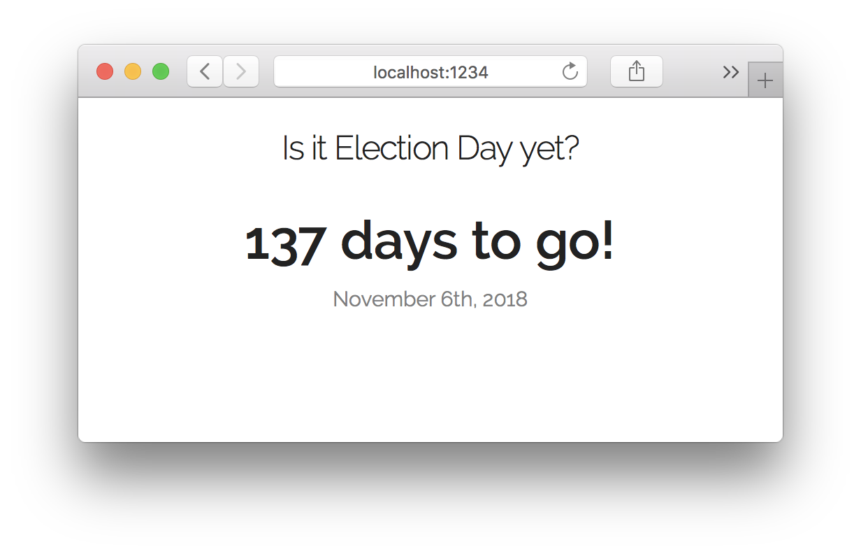 Election Day Screenshot