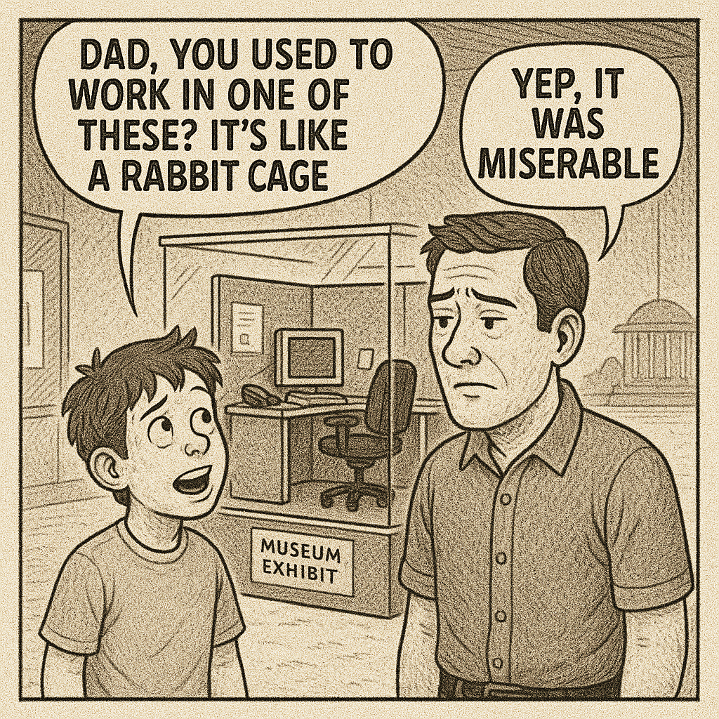 Cubicle farm museum