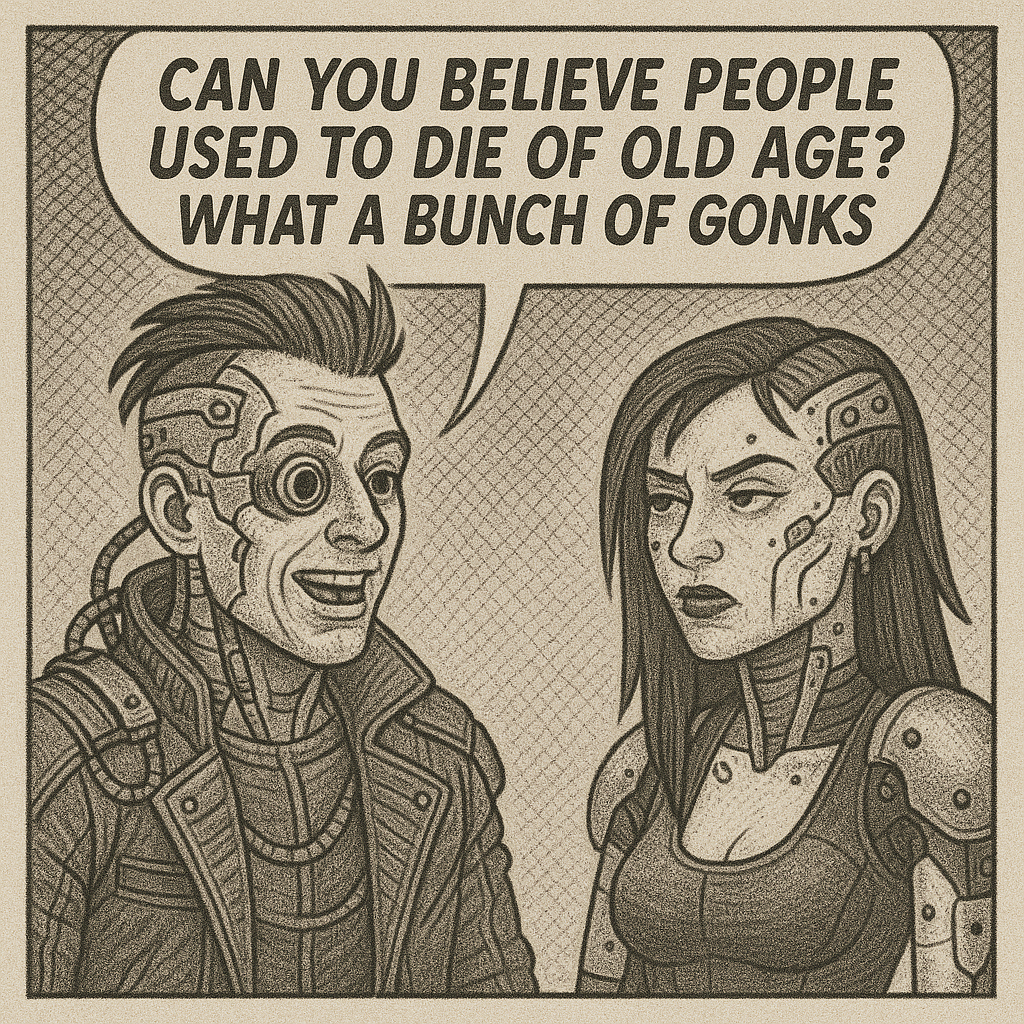 Cyberpunk gonks die of old age