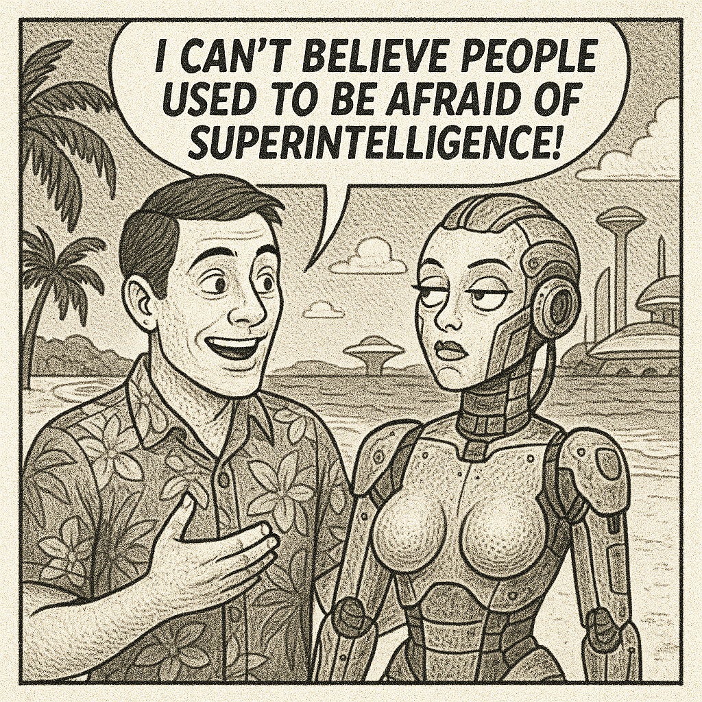 Cyborg girlfriend afraid of ASI