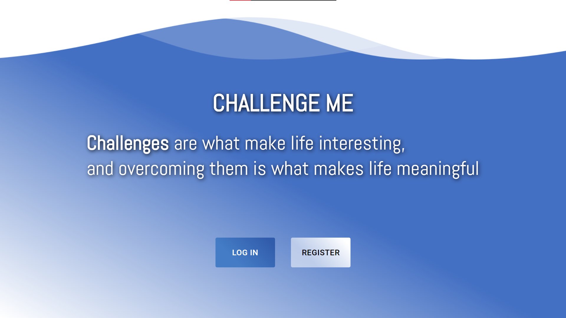 ChallengeMe Signup-Login Page