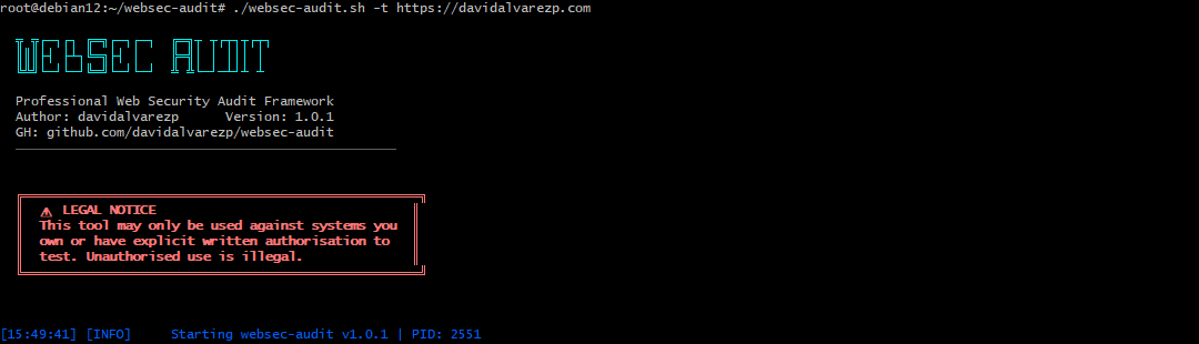 WebSec-Audit Start