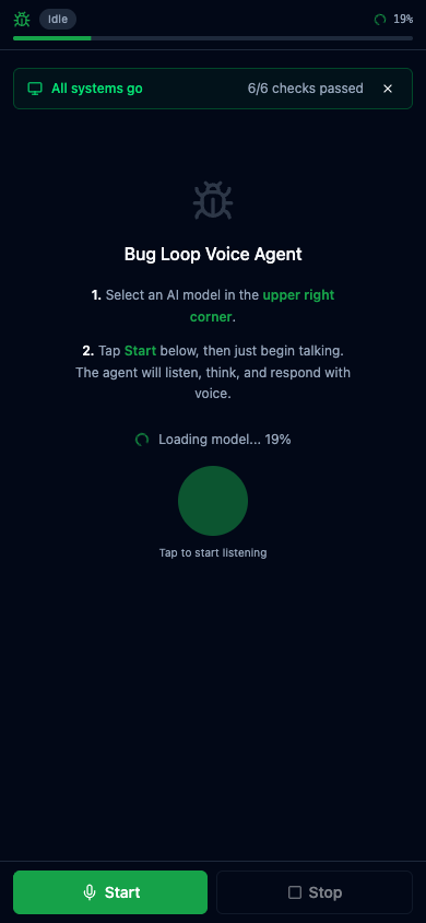 Browser Voice Agent screenshot