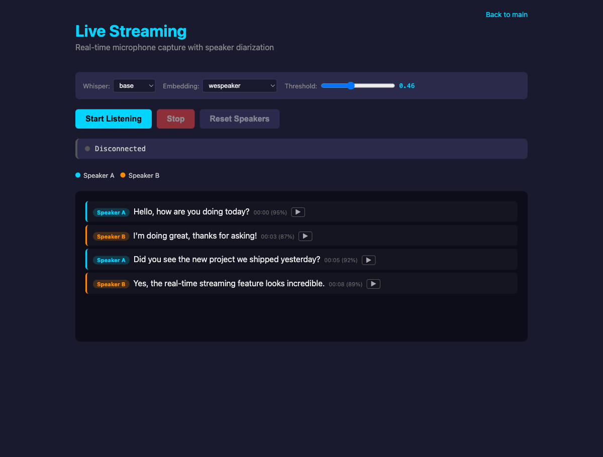 Voice Print screenshot