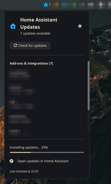 The badge counts what's installable; one button applies the lot