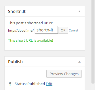 Shortn.It's duplicate URL checking