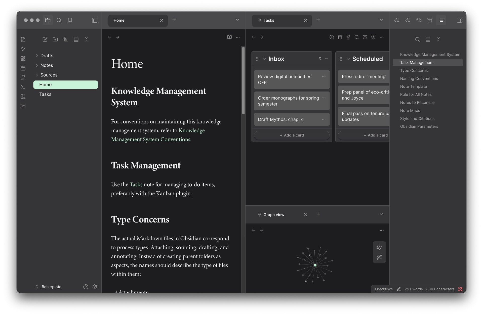 Screenshot showing dark mode