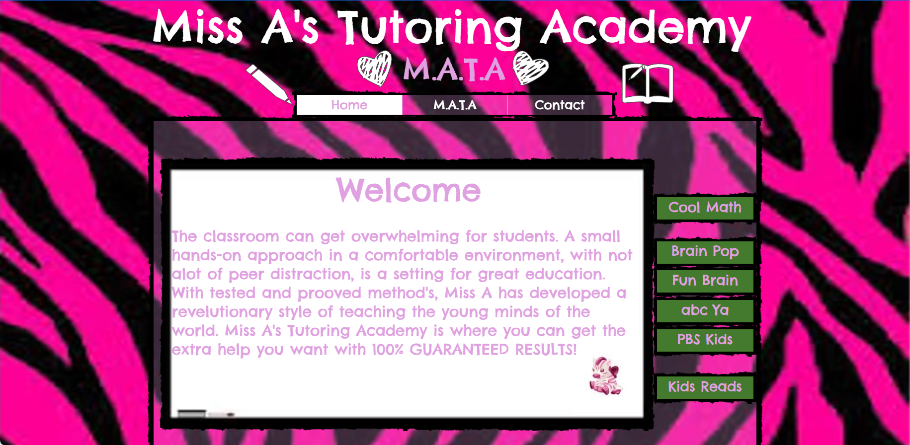Miss A's Tutoring Academy project preview