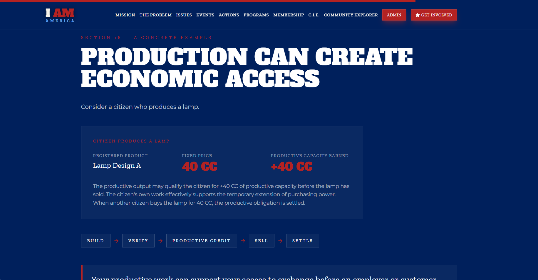 Citizens Currency production example
