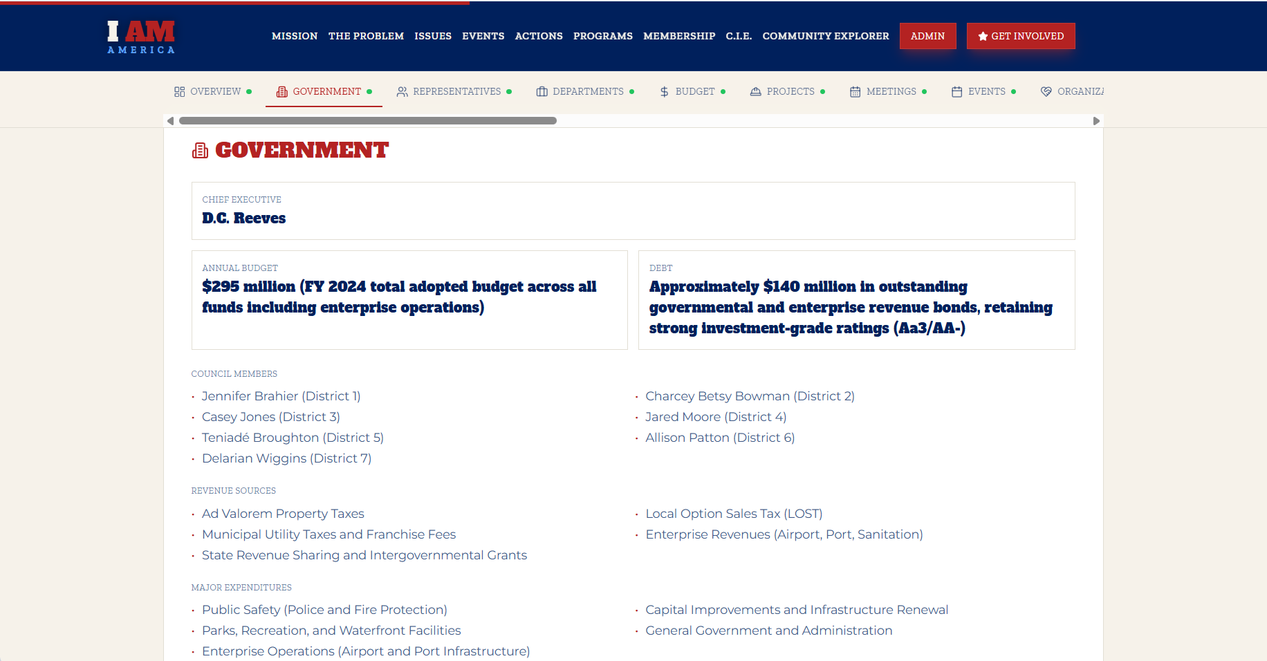 CIE government information