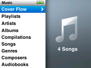 Music menu
