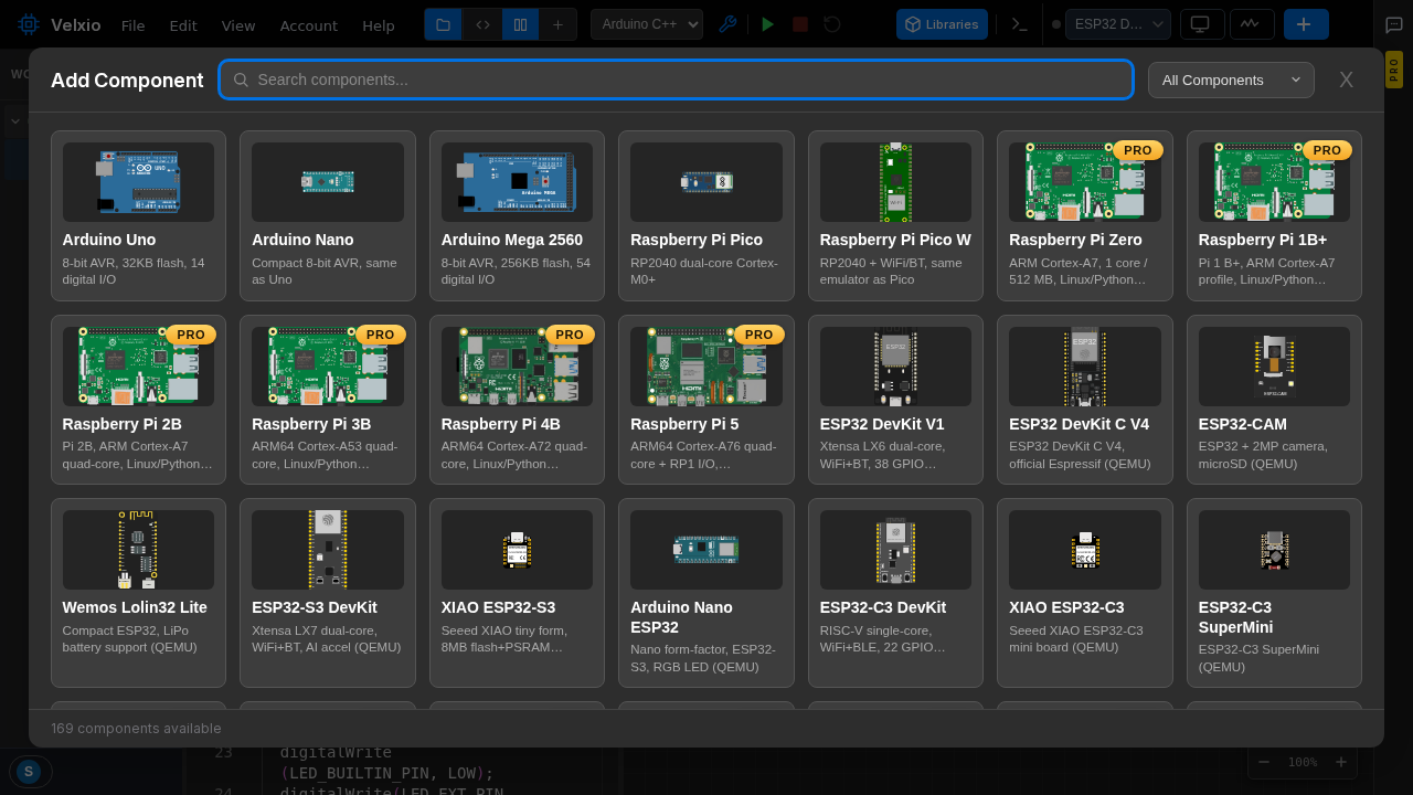Component picker with boards and modules