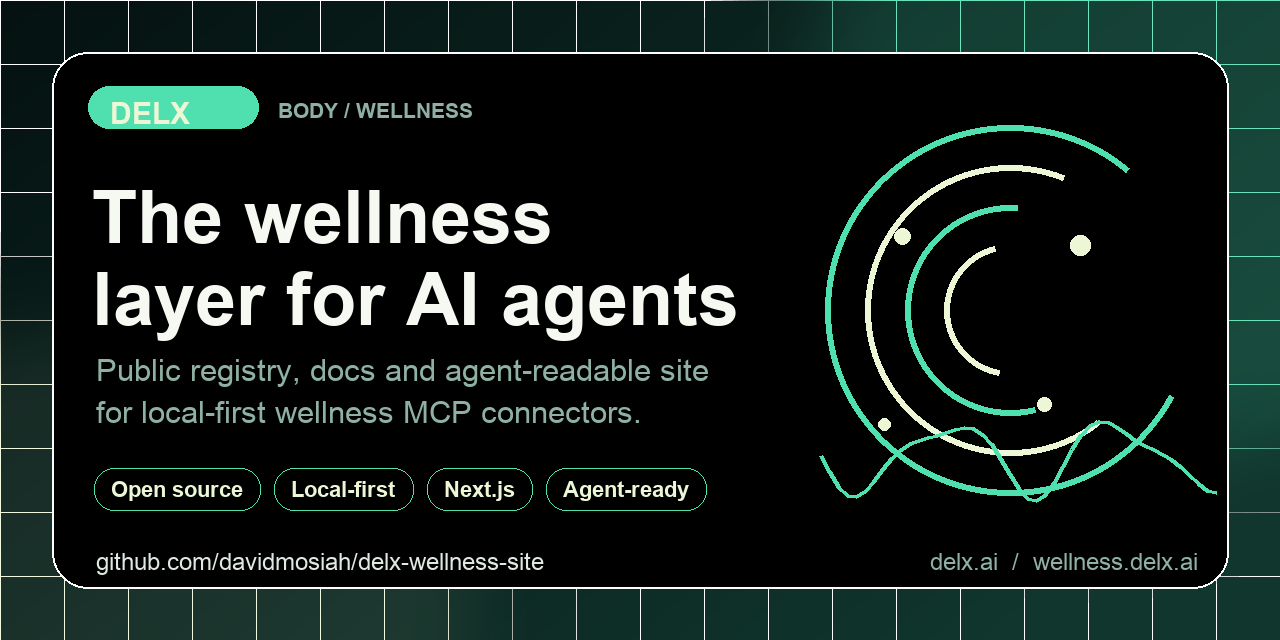Delx Wellness for Hermes — One-command local-first wellness profile pack