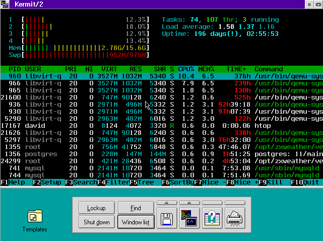 Screenshot on OS/2 Warp 3
