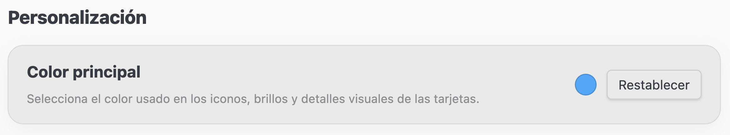 Color picker en ajustes