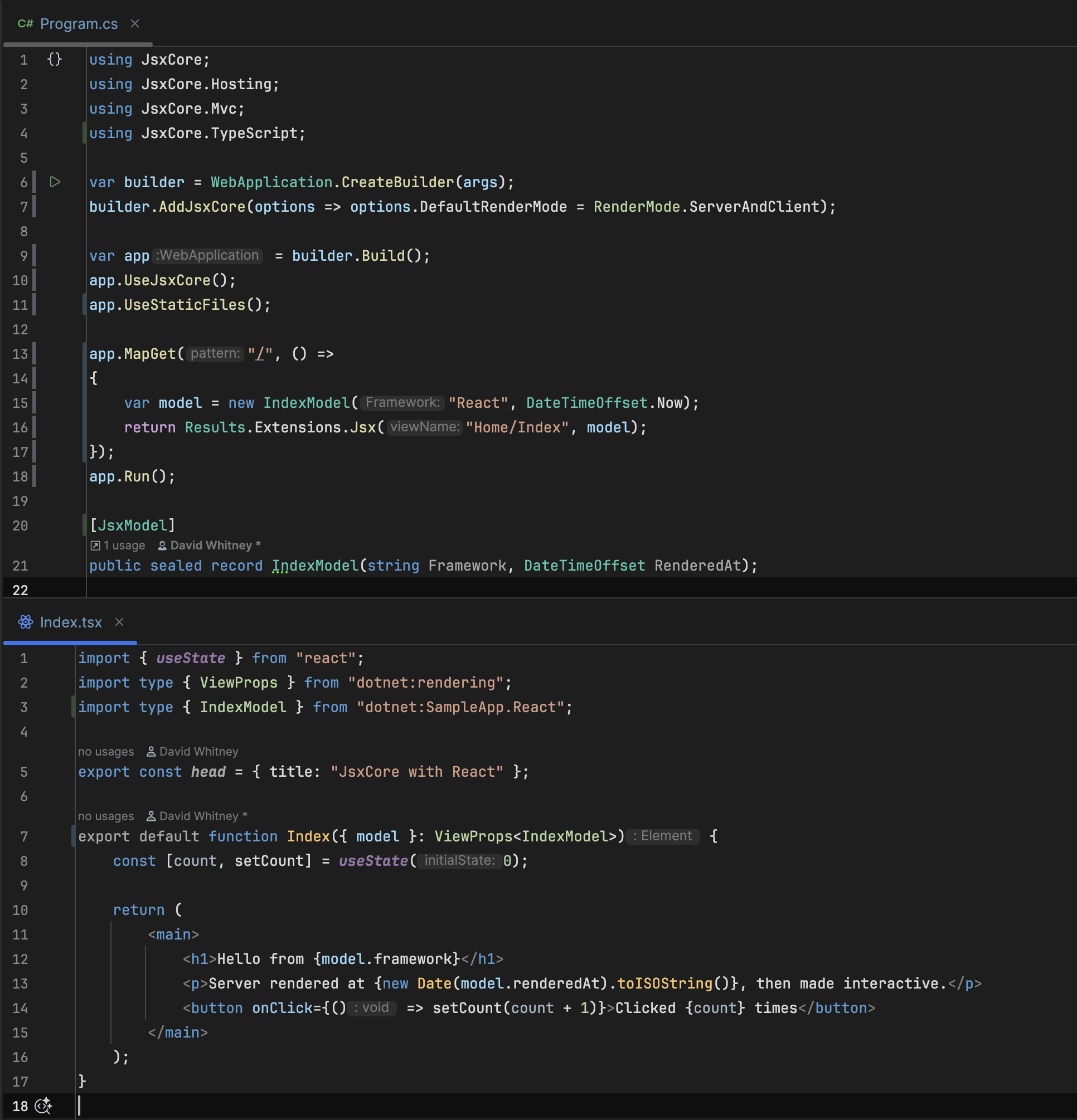 The developer experience