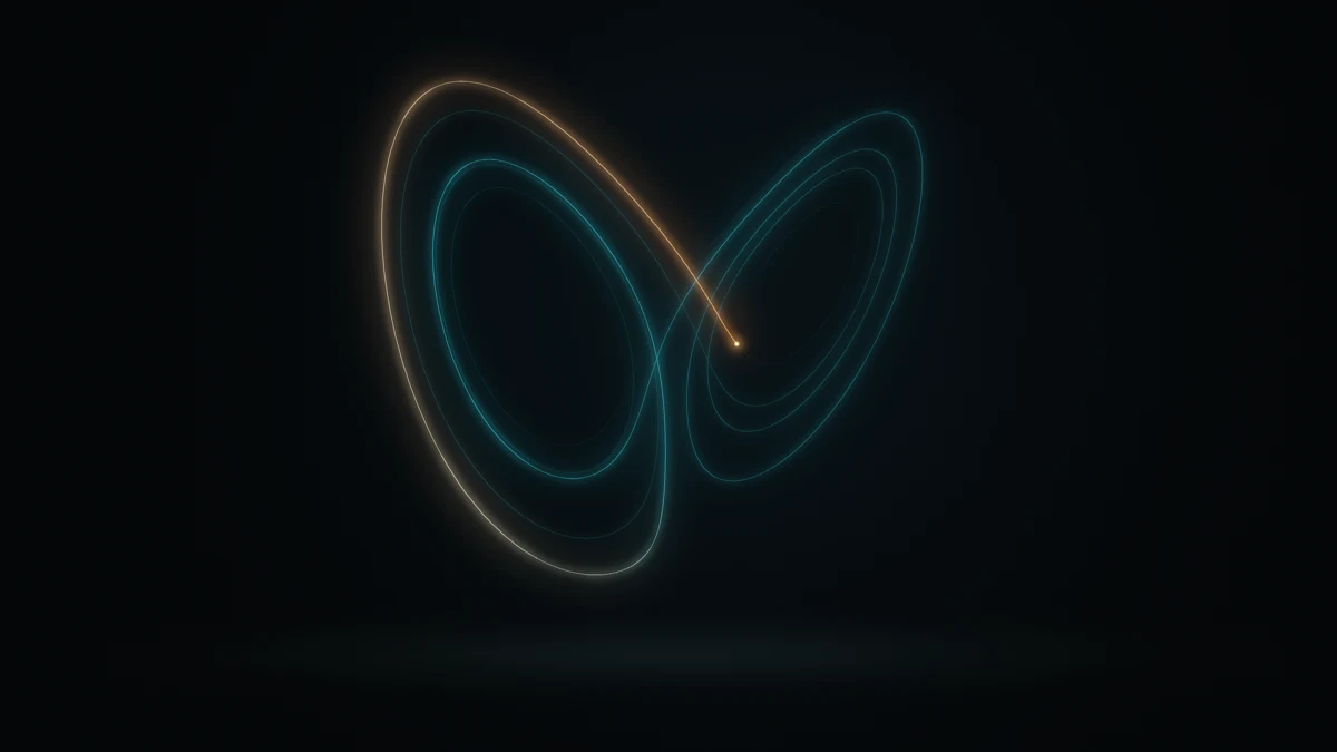 Amber light with a cooling teal trail