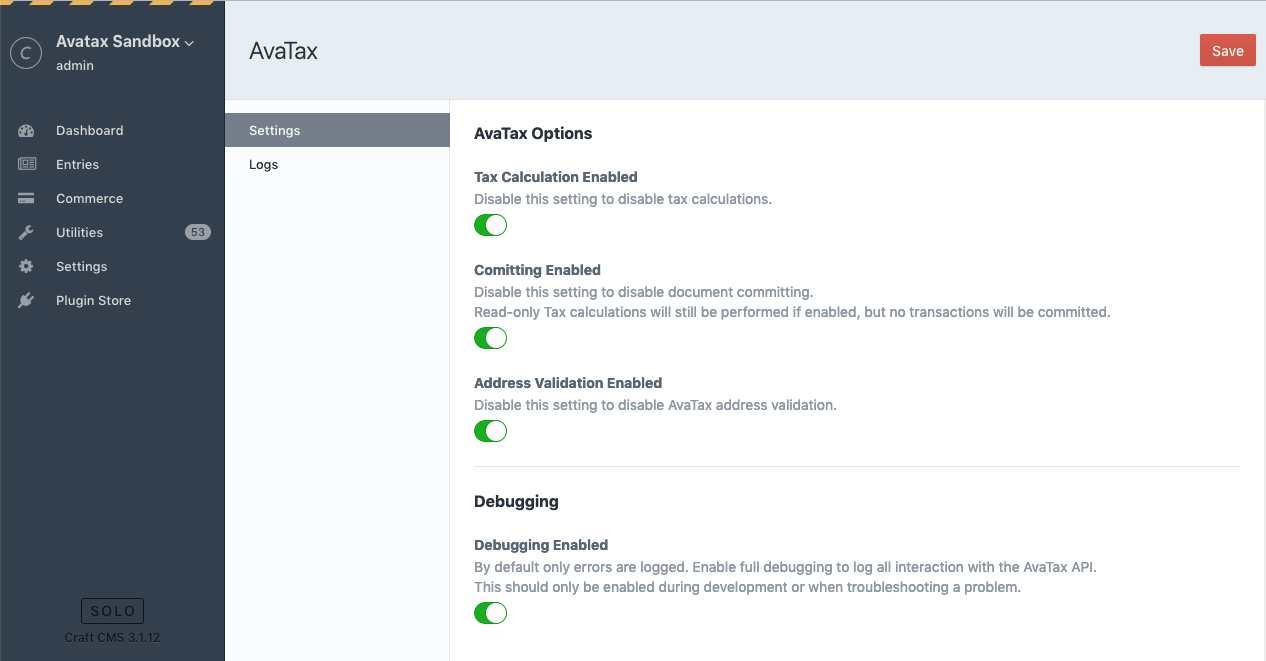 Plugin Options