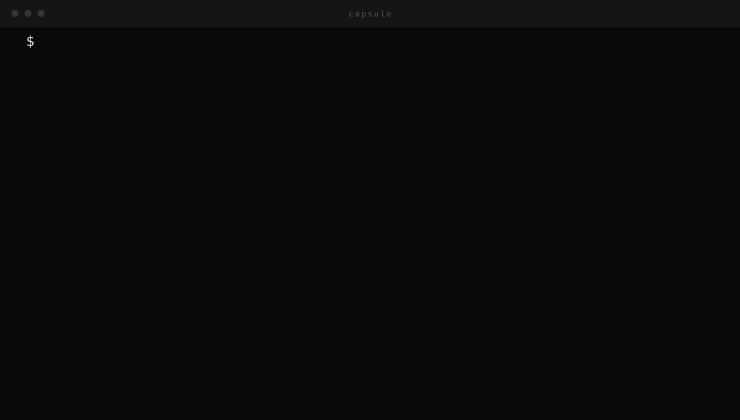 capsule init and estimate demo