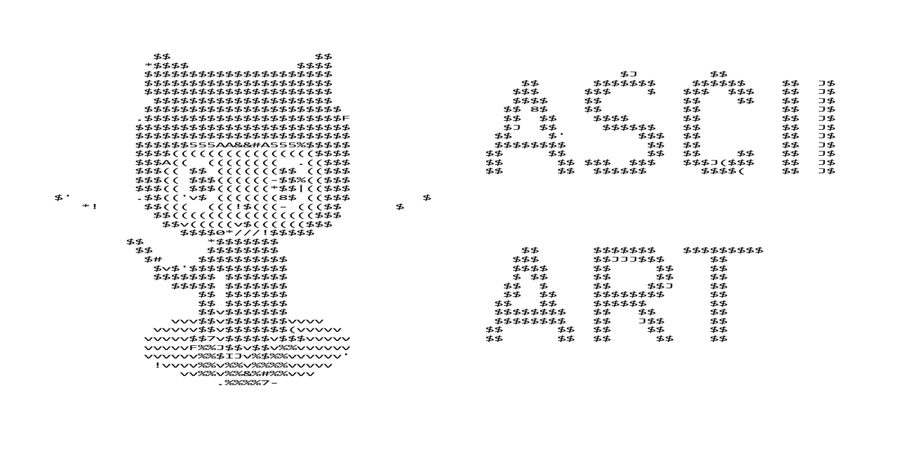 Ascii art for text messages