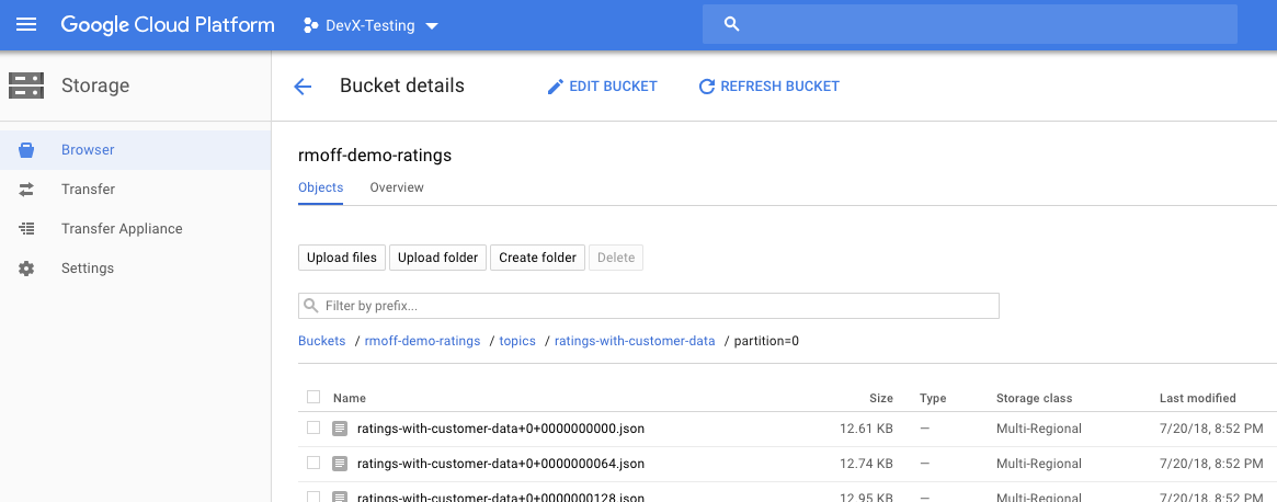 gcs bucket ratings