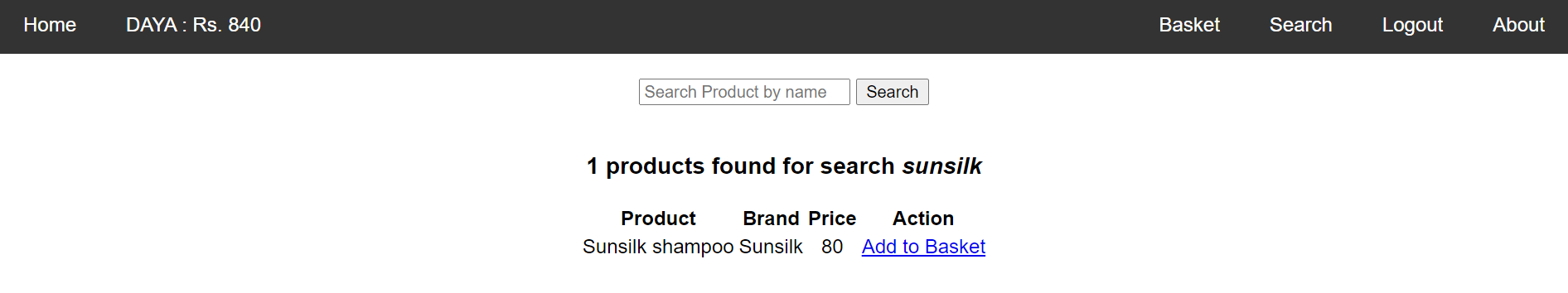 search product page