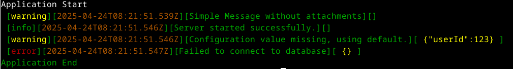 basic example output