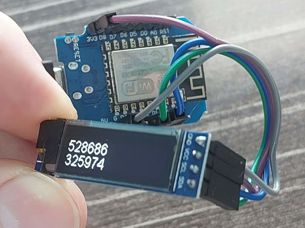 Prototype using a Wemos D1