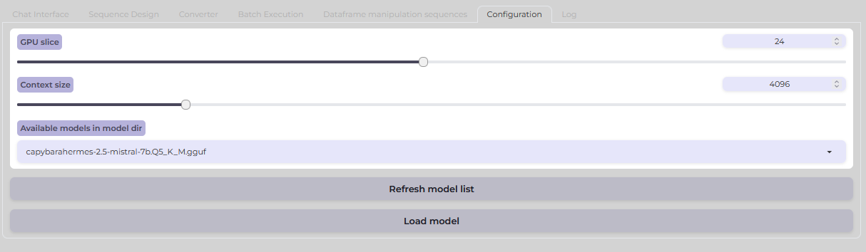 Configuration Settings