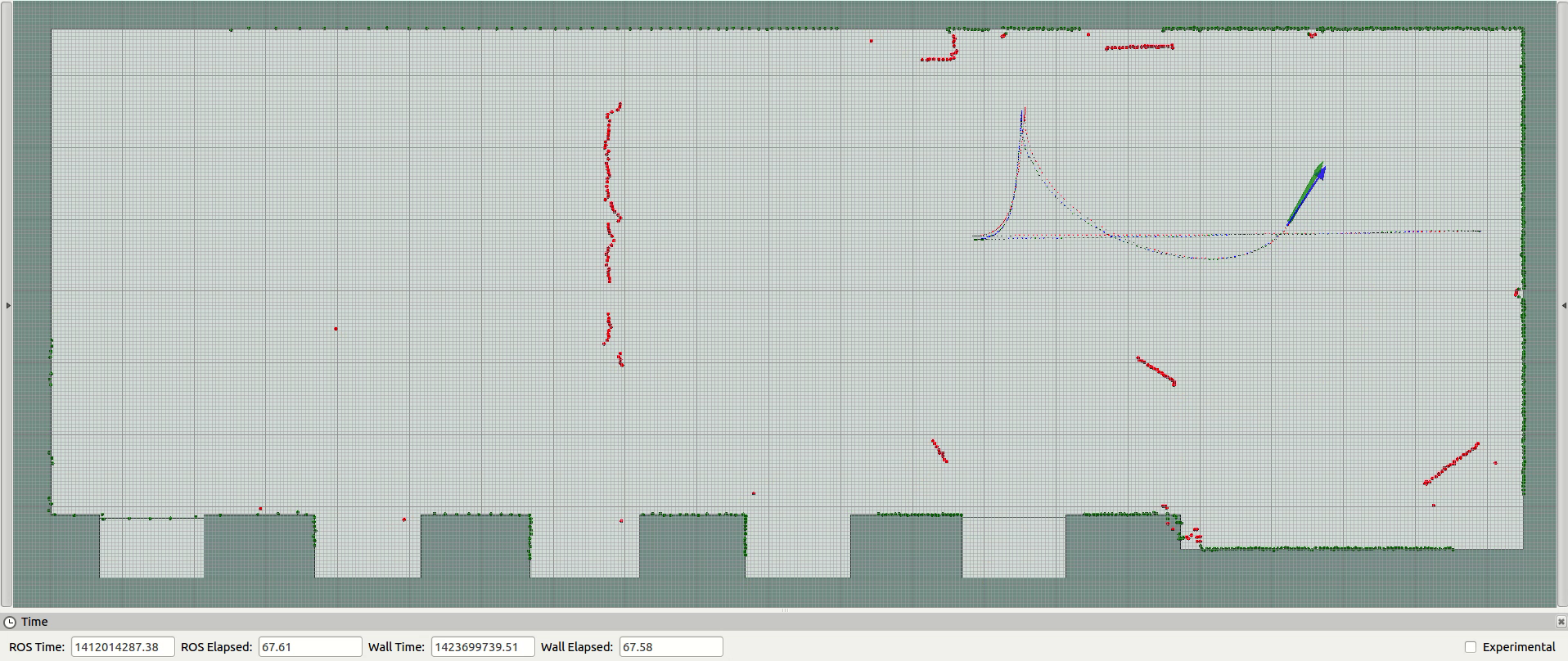 Example 2 of laser deformation corrected using spherical linear interpolation