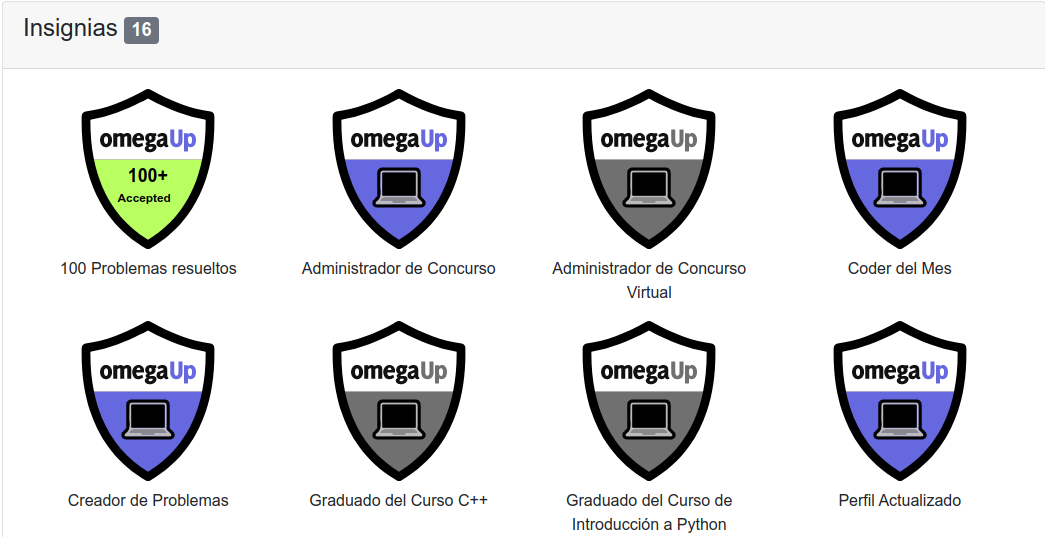 Insignias OmegaUp