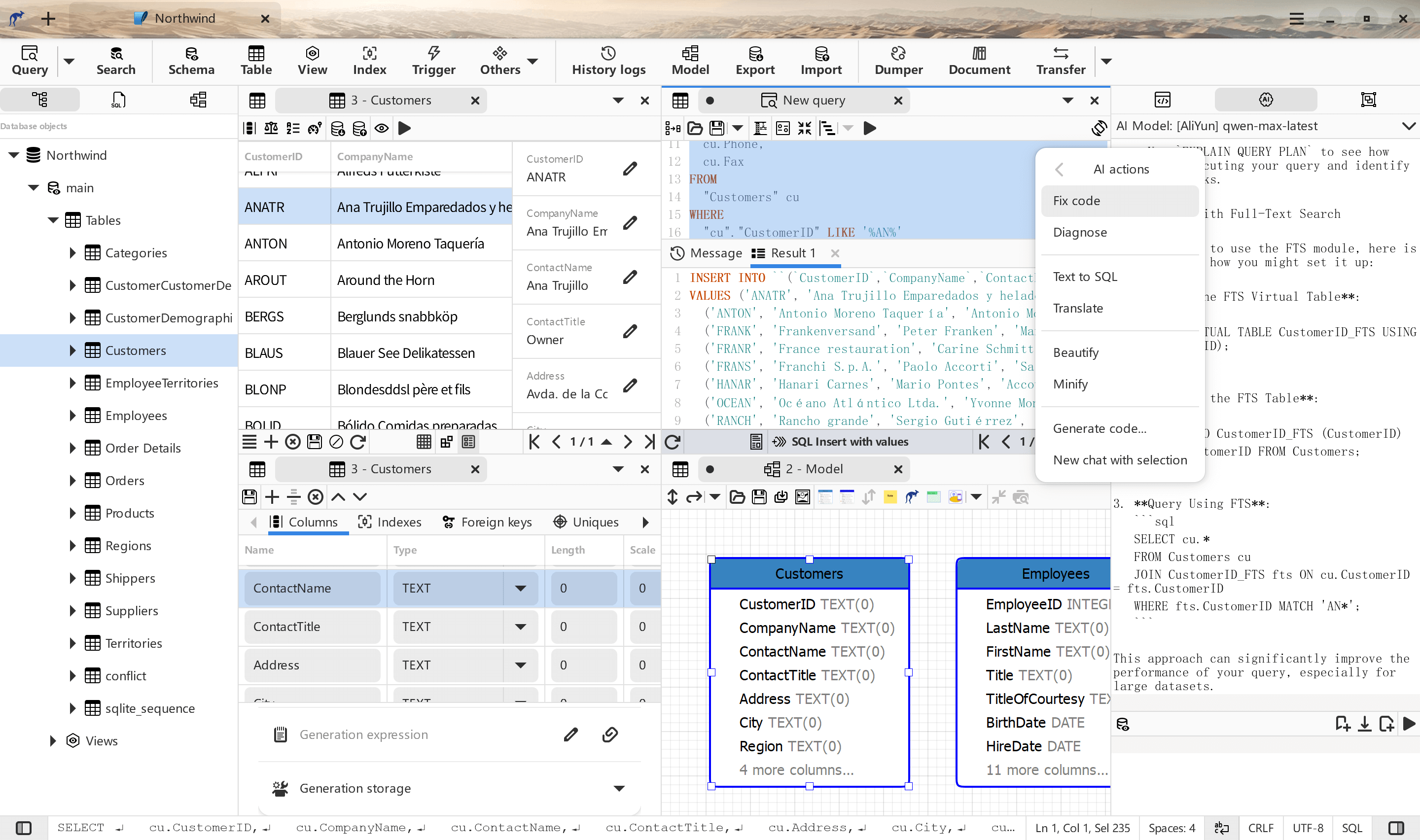 Kangaroo workspace with English