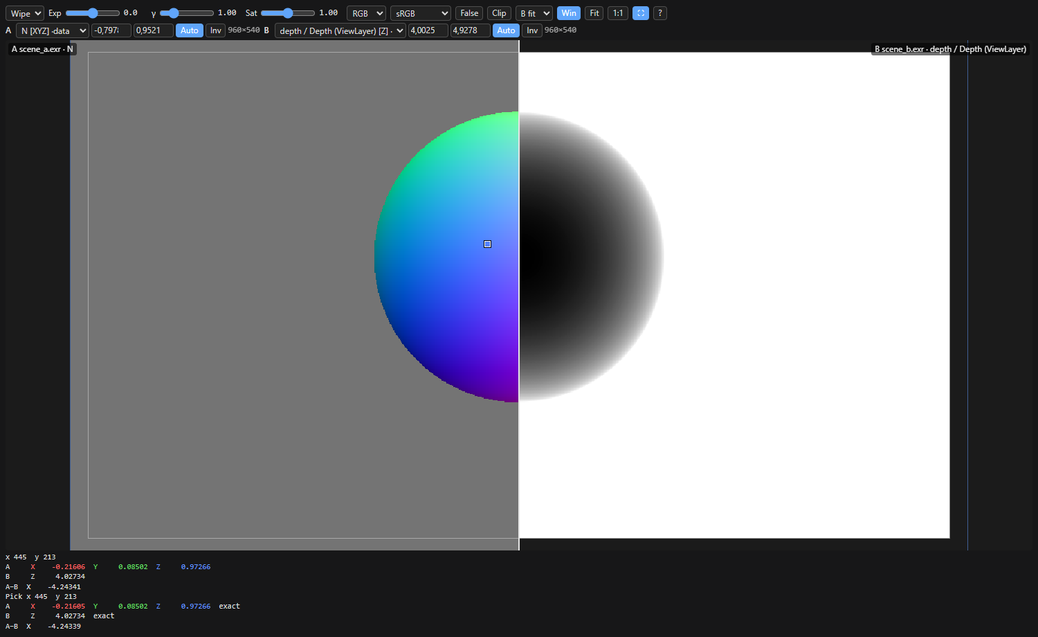 Normals and depth layers