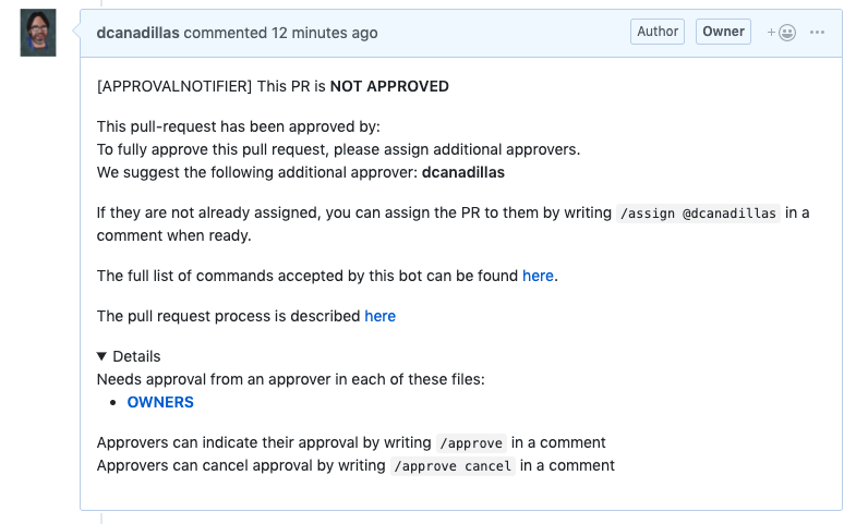 Approval Notifier in GitHub