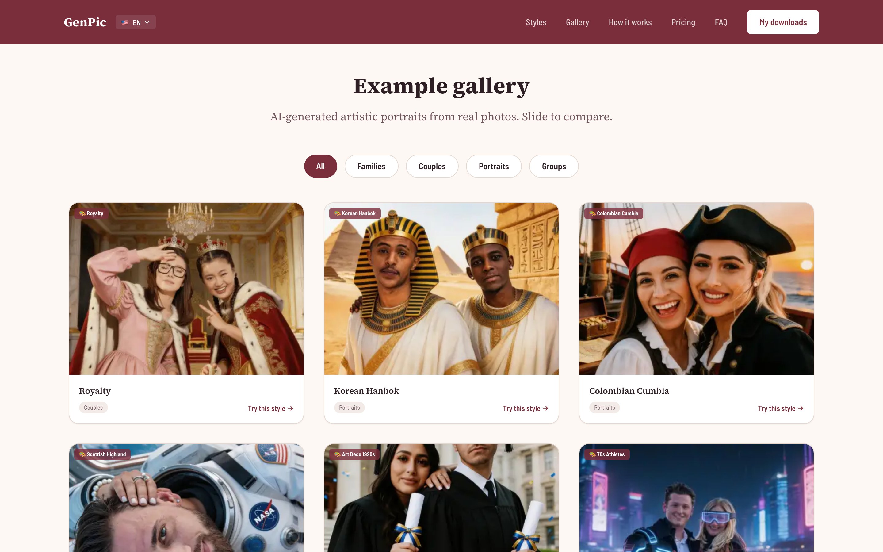 Gallery of before/after examples
