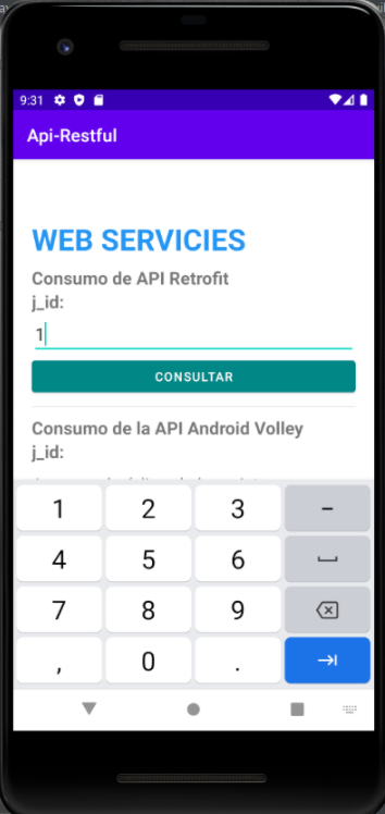 Consumo API Volley y Retrofit