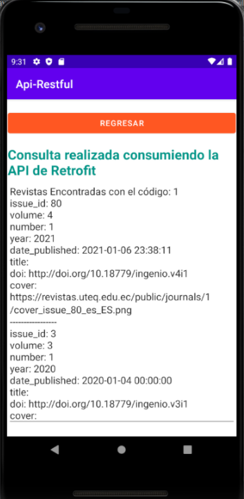 Consumo API Volley y Retrofit