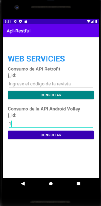 Consumo API Volley y Retrofit