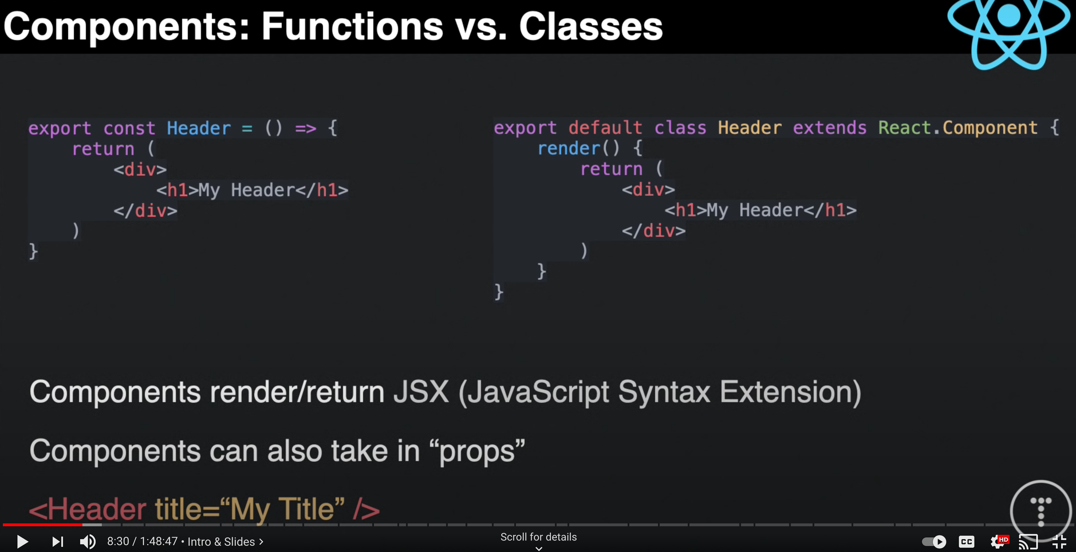 Functions vs. Classes