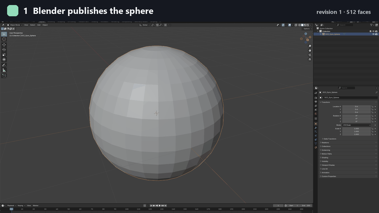 Publish a Blender mesh revision and refresh it interactively in ComfyUI Load3D