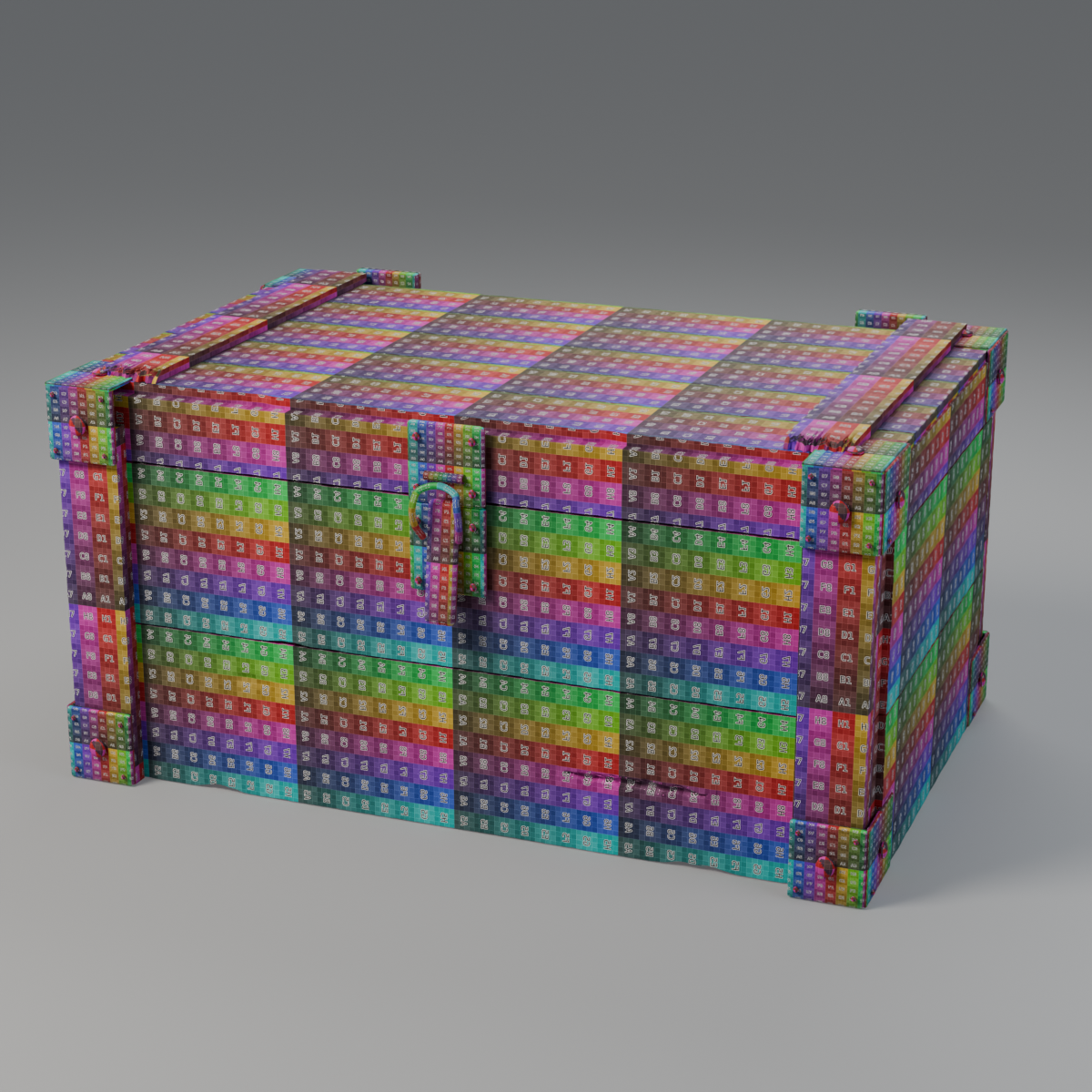 Metric wood UV checker rendered in Blender