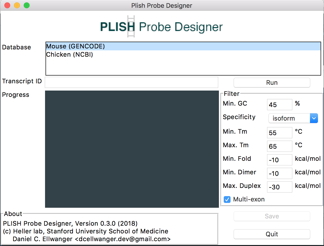 PLISH Probe Designer GUI