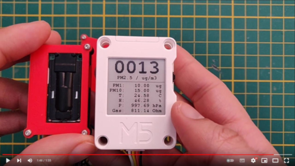 CanAirIO Sensors Lib DEMO with M5CoreInk