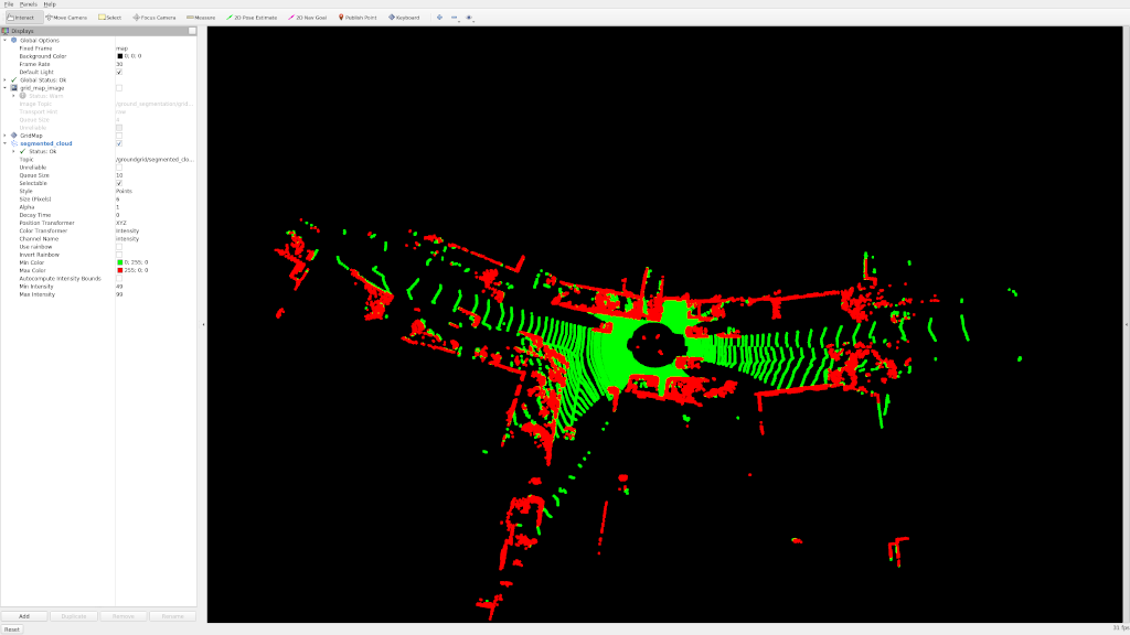 SemanticKitti playback Rviz window